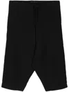 Forme D'expression Drop-crotch Shorts In Black