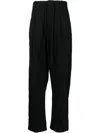 Forme D'expression Four-pocket Drop-crotch Trousers In Black