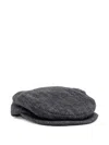 Forme D'expression Herringbone Newsboy Cap In Gray