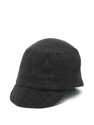 Forme D'expression Linen Hat In Black