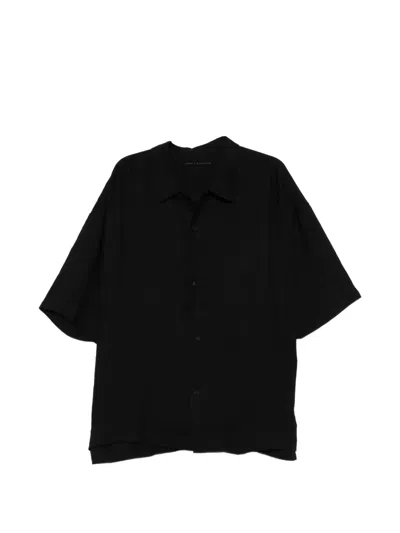 Forme D'expression Linen Shirt In Black