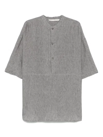 Forme D'expression Linen Shirt In Grey
