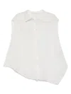 Forme D'expression Linen Vest In White