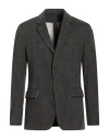 Forme D'expression Man Blazer Charcoal Size 36 Cotton, Elastane In Gray