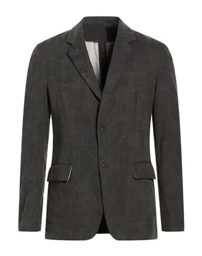 Forme D'expression Man Blazer Charcoal Size 36 Cotton, Elastane In Gray