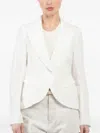 Forme D'expression Peplum Single-breasted Jacket In White