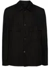 Forme D'expression Postman Gabardine Jacket In Black