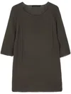 Forme D'expression Short-sleeve Knitted Jumper In Green