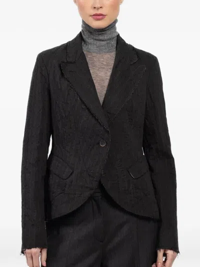 Forme D'expression Single-breasted Blazer In Black