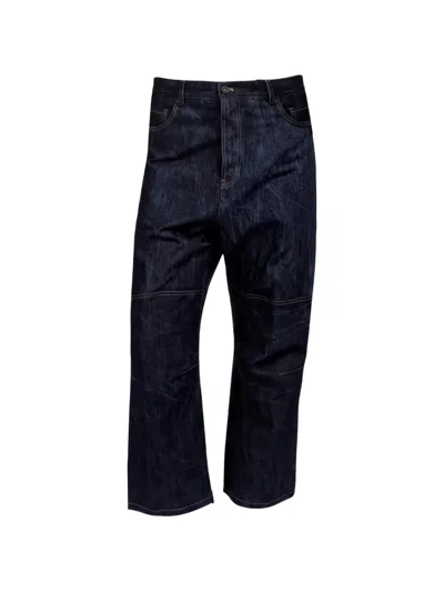 Forme D'expression Skew Five-pocket Jeans In Blue