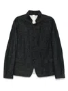 Forme D'expression Stand Up-collar Jacket In Blue