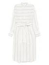Forme D'expression Striped Dress In Neutrals