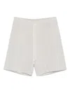 Forme D'expression Striped Shorts In Grey