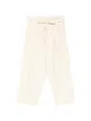 Forme D'expression Tie-waist Vertical-stripe Trousers In Neutral