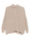 Forme D'expression Twisted-neck Top In Neutral