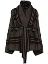 Forme D'expression Jacke Aus Wolle In Braun