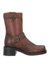 Formentini Woman Ankle Boots Brown Size 5 Leather