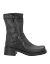 Formentini Woman Ankle Boots Charcoal Size 10 Leather