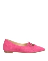 Formentini Woman Ballet Flats Magenta Size 6 Leather