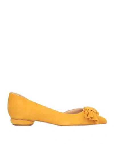 Formentini Woman Ballet Flats Marigold Size 5 Leather