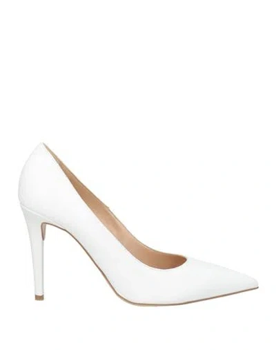 Formentini Woman Pumps White Size 8 Leather