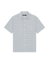 Former Manners Check Short Sleeve Shirt In Blue