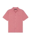 Former Vivian Vine Short Sleeve Shirt In Rose