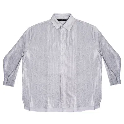 Formerly Known As Men's Silver The Textured Shirt In Metallic
