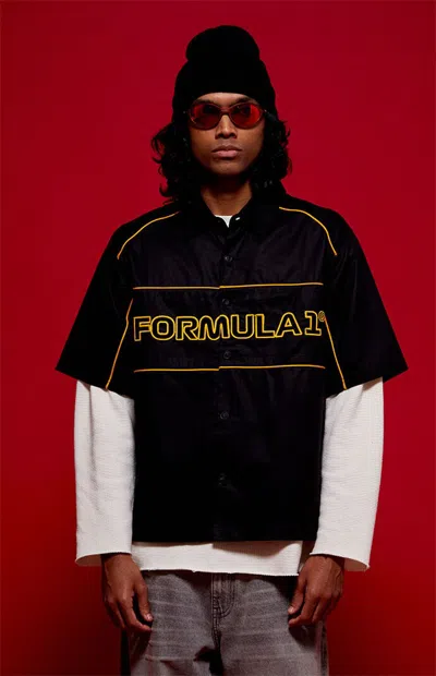 Formula 1 F1 Men's X Pacsun Abu Dhabi Button Front Shirt In Black
