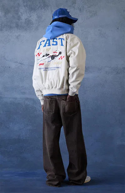 Formula 1 F1 Men's X Pacsun Blitz Work Jacket In Moonstruck In Gray