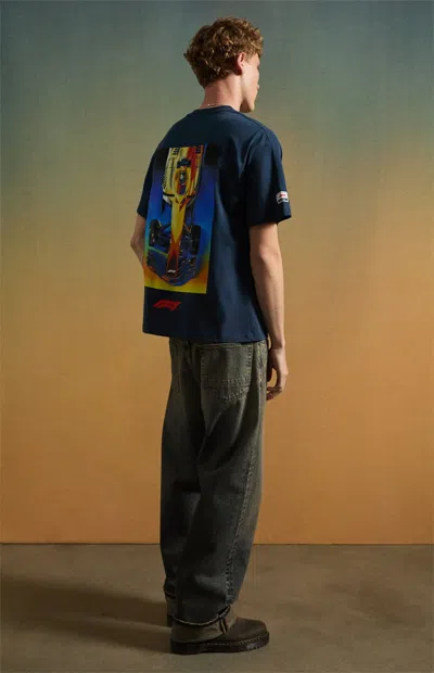 Formula 1 F1 Men's X Pacsun Heatmap T-shirt In Navy In Blue