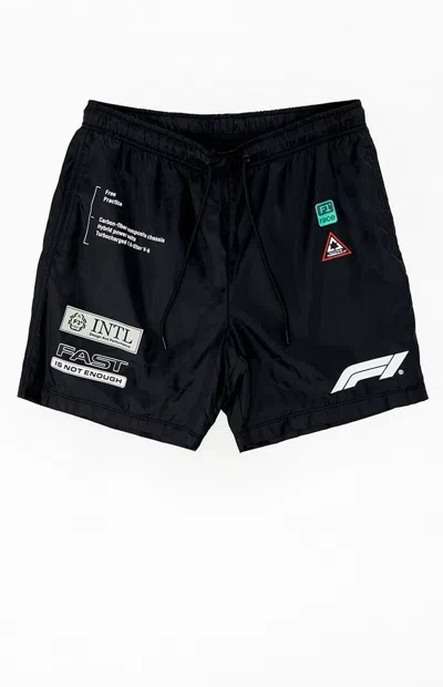 Formula 1 F1 Men's X Pacsun Miami Circuit 6.5" Swim Trunks In Black