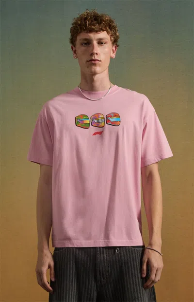 Formula 1 F1 Men's X Pacsun Miami Helmets T-shirt In Pink