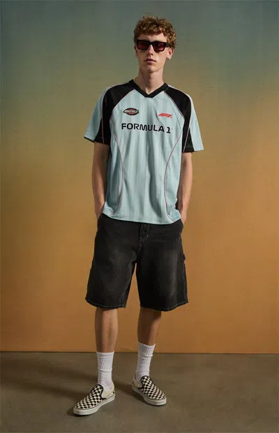 Formula 1 F1 Men's X Pacsun Miami Short Sleeve Soccer Jersey In Blue In Multi