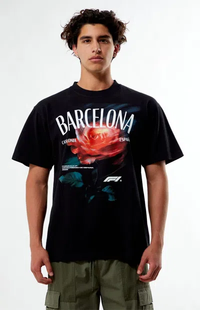 Formula 1 F1 Men's X Pacsun Spain Speed Bloom T-shirt In Black