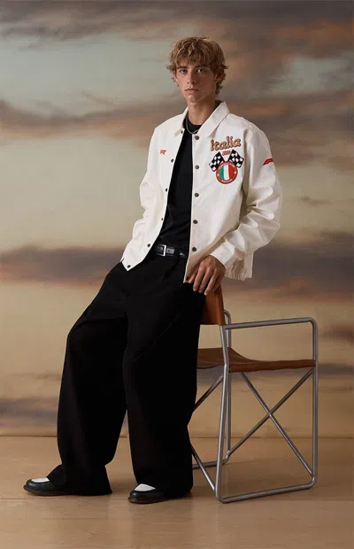 Formula 1 F1 Men's X Pacsun Super Club Coaches Track Jacket In Cream