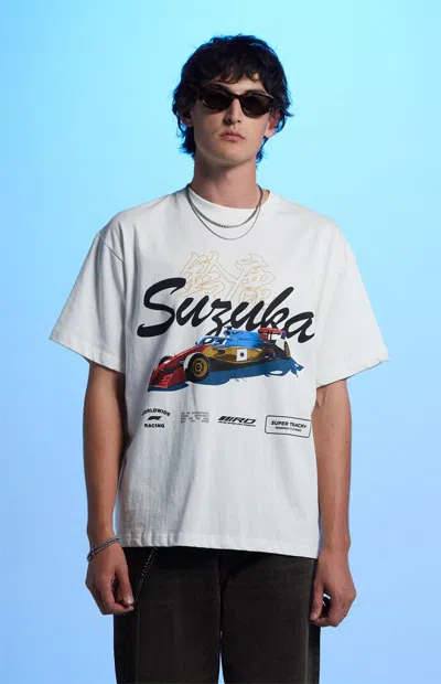 Formula 1 F1 Men's X Pacsun Suzuka City Racer T-shirt In Cream In White