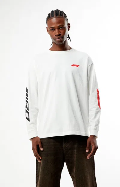 Formula 1 F1 Men's X Pacsun Track Spec Long Sleeve T-shirt In White