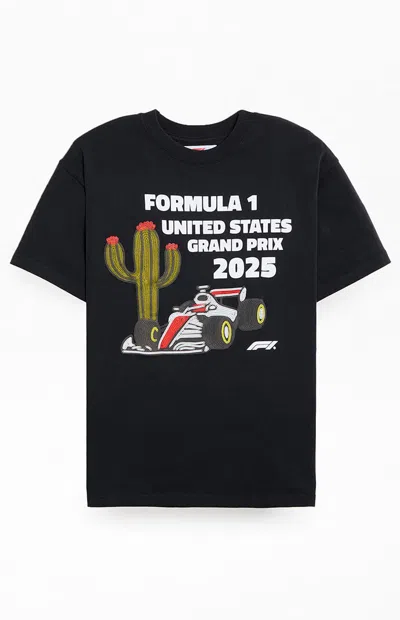 Formula 1 F1 Men's X Pacsun United States Grand Prix 2025 Austin Cactus T-shirt In Black