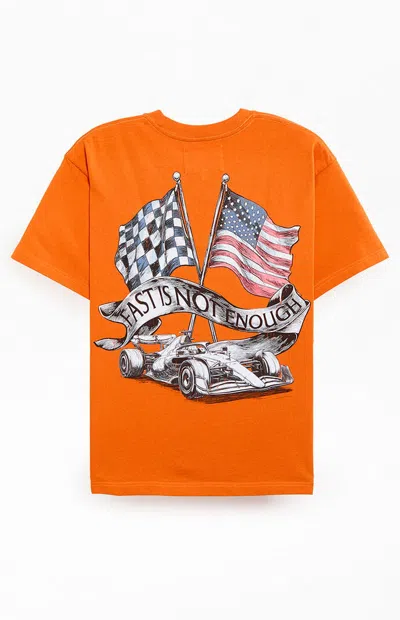 Formula 1 F1 Men's X Pacsun United States Grand Prix 2025 Banner T-shirt In Burnt Orange