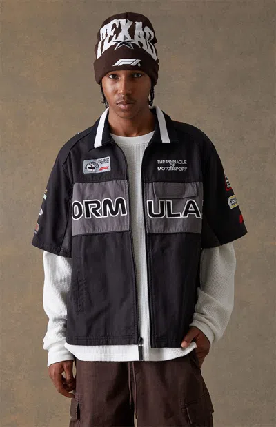 Formula 1 F1 Men's X Pacsun United States Grand Prix 2025 Pole Position Short Sleeve Shirt In Black/red In Multi