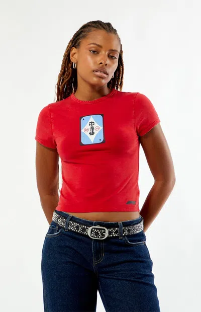 Formula 1 F1 Women's X Pacsun Las Vegas 1990 Skimmer T-shirt In Red