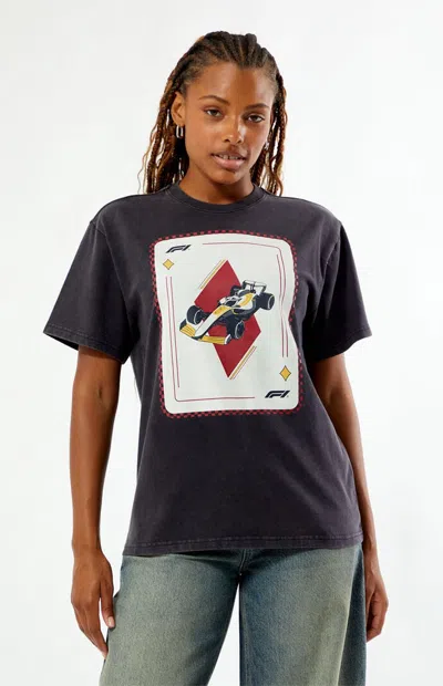 Formula 1 F1 Women's X Pacsun Las Vegas Diamond Boxy T-shirt In Black