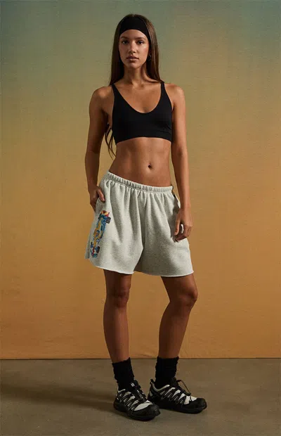 Formula 1 F1 Women's X Pacsun Miami Racing Baggy Sweat Shorts In Heather Gray