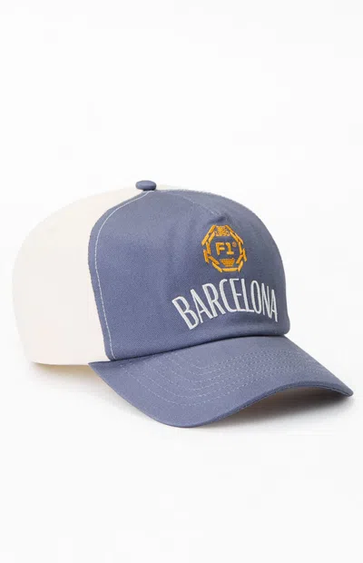 Formula 1 F1 X Pacsun Barcelona Gray Panel Snapback Hat In Yellow In Multi