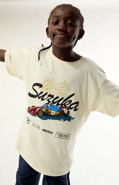 Formula 1 F1 X Pacsun Kids Suzuka City Racer T-shirt In Cream In White