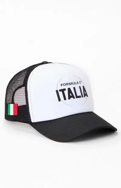 Formula 1 F1 X Pacsun Monza Italy Trucker Hat In White In Animal Print
