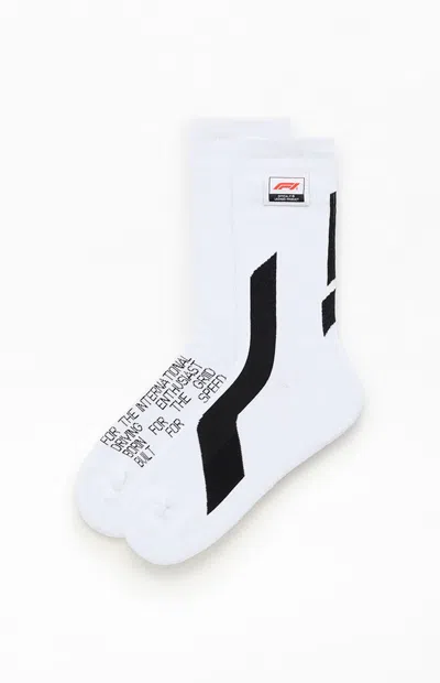 Formula 1 F1 X Pacsun Super Sport Crew Socks In Black/white