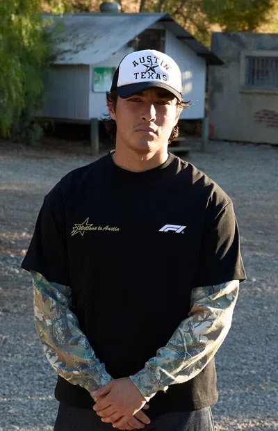 Formula 1 F1 X Pacsun Texas Apex Trucker Hat In Black/white In Multi