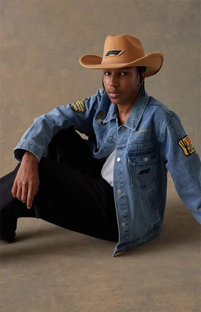 Formula 1 F1 X Pacsun United States Grand Prix 2025 Wheat F1 Cowboy Hat In Brown